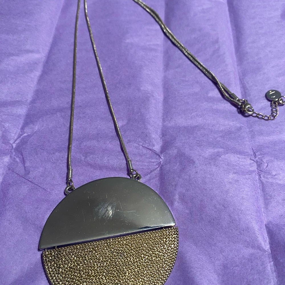Elegant Silver and Gold Necklace